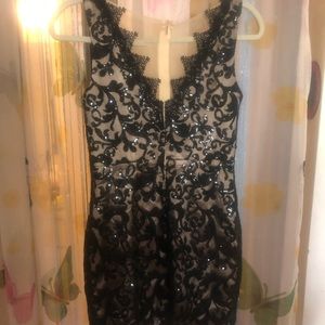 Black Sequin Cocktail Dress